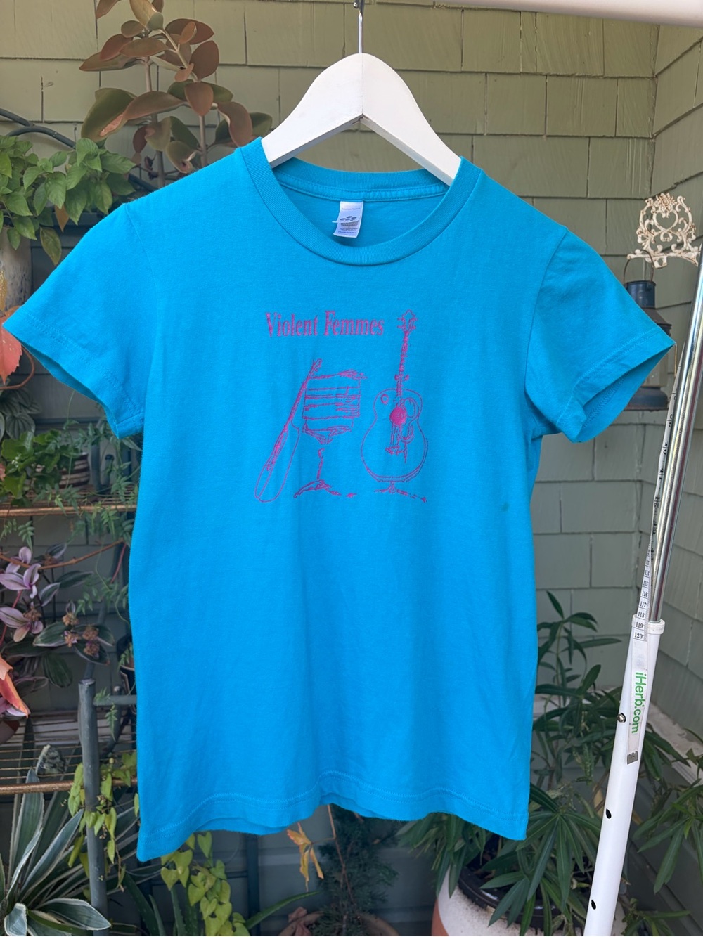 Vintage 2000’s Violent Femmes Teal and Pink T-Shirt